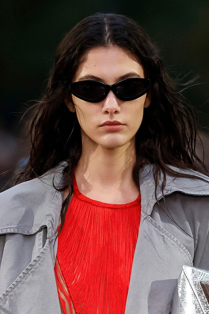 Модные солнцезащитные женские очки тренды, брендовые, круглые, фото