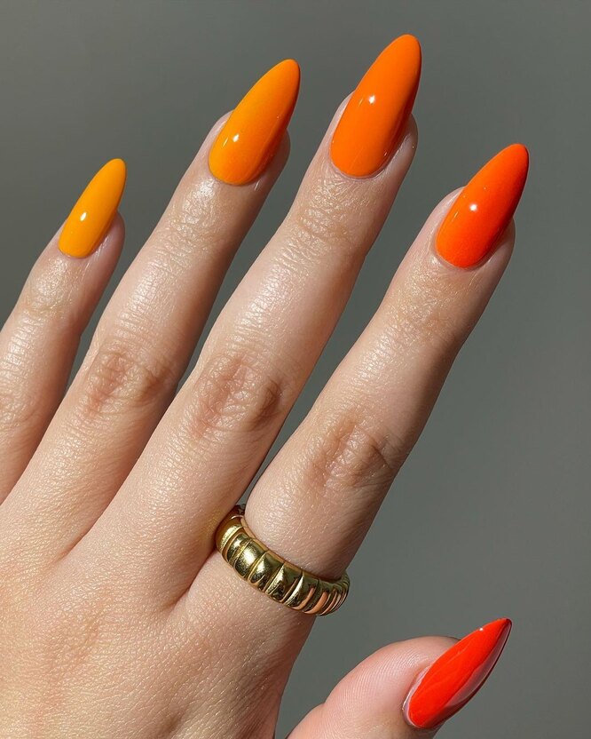 Дизайн ногтей апельсинки (35 фото)