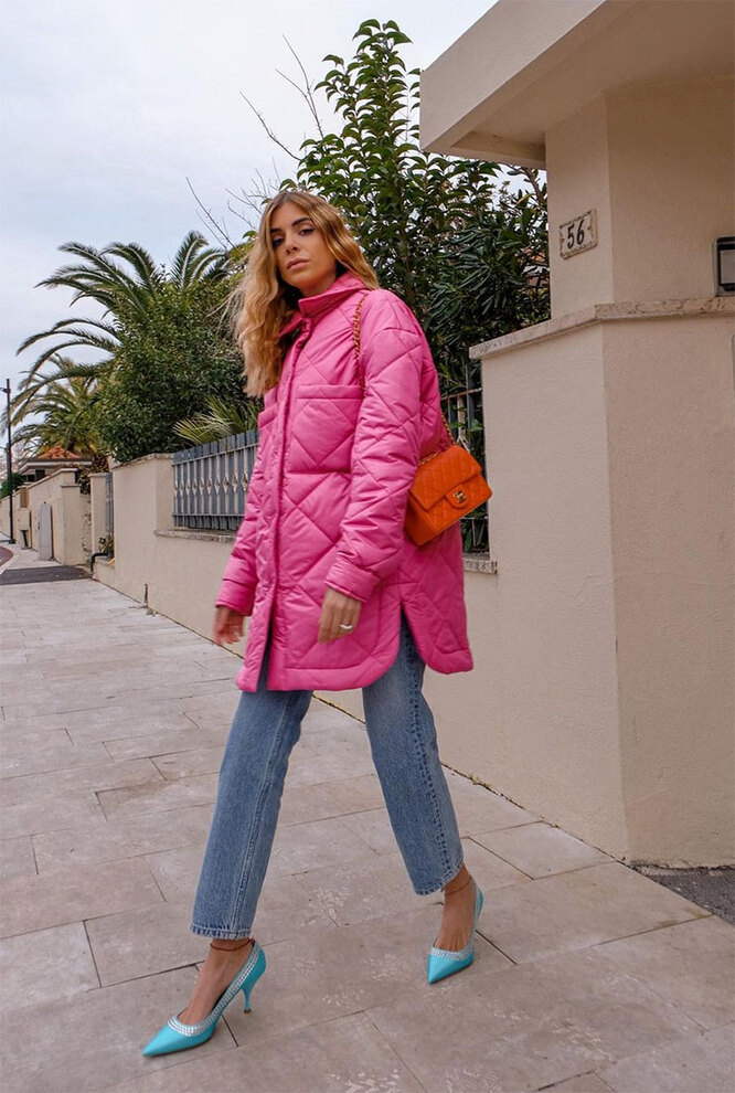 С чем носить розовую куртку: 20 ярких и интересных примеров