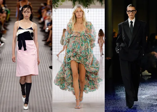 Miu Miu, Chloé, Saint Laurent, Loewe весна-лето 2025