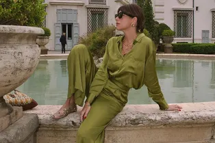 Как носить оливковый — самый модный оттенок зеленого